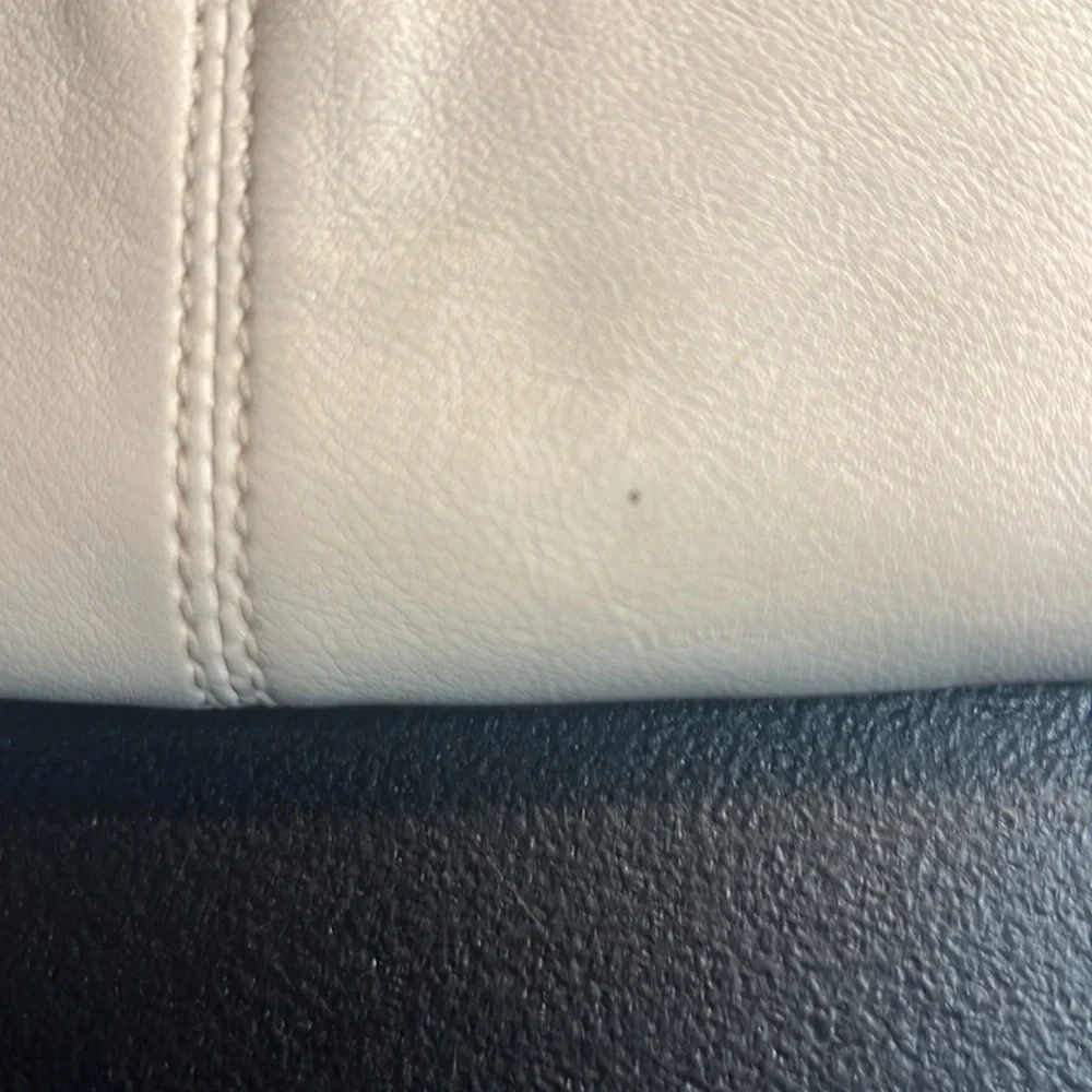 COACH CREAM PEWTER LONG WALLET PREOWNED